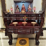 Solid Wood New Chinese Style Altar Desk Household Living Room Modern Light Luxury Rosewood a Long Narrow Table Warped He
