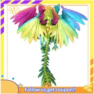 【W】Dynamic 3D Printed Dragon Crystal Dragon  for Adults 3D Printed Articulated Dragon,Random Color