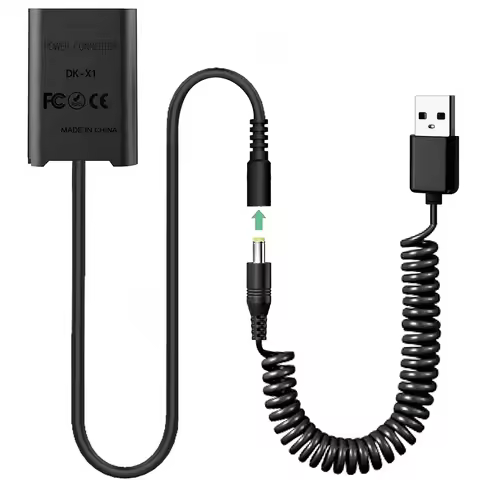 USB Cord DK-X1 DC Coupler AC-LS5 Dummy Battery Replacement For Sony Cybershot ZV1 DSC-RX1 RX1R,RX100