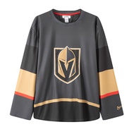 Áo Bóng Đá Nam Nhung Hip Hop Dài Tay Thoáng Khí Nhanh Khô Phong Cách Đường Phố Phiên Bản Mỹ NHL Vega