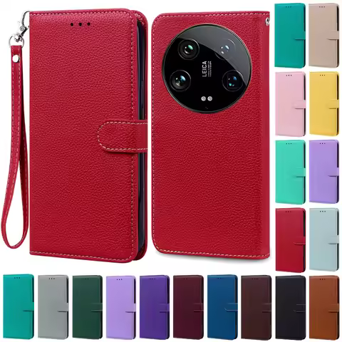 For Xiaomi 14 Ultra Case Leather Wallet Flip Phone Case For Xiaomi 14 Pro Cover For Xiaomi Mi 14 Pro