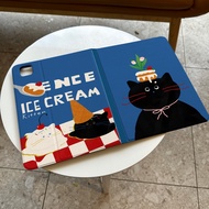 iPad Case Gen11 Gen10Air7 Air6 gen10 Gen8 gen9 Ice Cream Cat With Pen pro11 2022 gen6 gen5