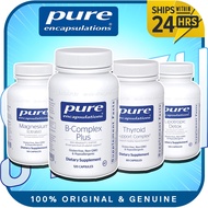 Pure Encapsulations Thyroid Support Complex | B-Complex Plus | Magnesium Citrate | Lipotropic Detox 