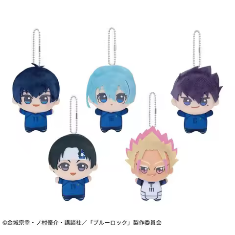 10cm Blue Lock Hiori Isagi Yoichi Nagi Seishiro Mikage Dolls Fluffy Maumet Kawaii Pendant Puppet Key