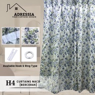 H4 - Langsir Bercorak (10 Corak) / Langsir Rumah / Langsir Tingkap / Langsir Ring Type / Langsir Cot