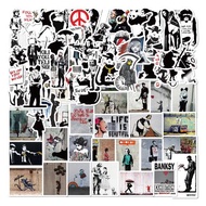 67張街頭藝術banksy貼紙筆記本電腦手賬本水杯手機殼裝飾DIY貼畫