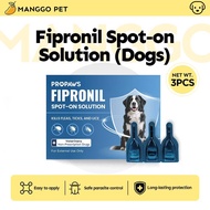 Propaws Fipronil Spot On Solution Tick and Flea Drops Remover Fast Relief Treatment for Dogs