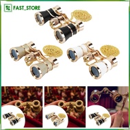 [Wishshopelxn] Theater Binoculars with Foldable Handle And Chain, Vintage 3x25 Portable Opera Binocu