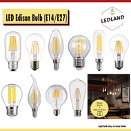 LEDLAND 4W 6W 8W LED Edison Bulb ST64 G80 G45 C35 E27 E14 Energy Saving Light LED Candle Bulb Filame
