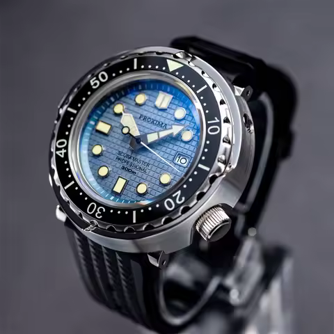 Proxima Men Automatic Watch 47.1mm Tuna Mechanical Wristwatch Diver 30ATM Waterproof Sapphire Lumino