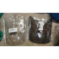 VISOR HANDLE COVER-SUZUKI TXR GAMMA-COWLING VISOR-CLEAR/BLACK-PENTHER GAMA 150