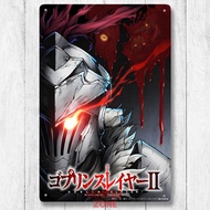 Goblin Slayer Metal Poster TV Shows Movie Game Anime Tin Sign House Decoration Wall Art Room Decor NZ5145