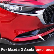 Front Fog Light Lamp Cover Trim For Mazda 3 Axela 2019 2020 2021 2022 2023 Carbon Fiber Car Foglights Bezel Trims Exterior Accessories