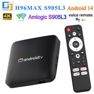 Kotak Atas Set H96Max S905L3 Android 14 HD TV Box 4K Bluetooth 5G Pemain