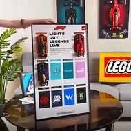 F1speed Red Bull Ferrari 10-in-1 Building Block Photo Frame Simple Modern Wall Display Frame Buildin