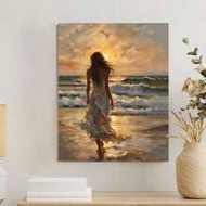 Beach DIY Digital Painting: Illuminate Creative Life, Depict A Colorful World. DIY Digital Painting,