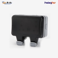 Outdoor Waterproof Socket 13A Dual British Standard USB Socket with Light Waterproof Junction Socket