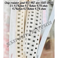 CHIP resistor smd 472 4K7 size 1507 0805 5% 4.7Kohm 4.7 Khom 4.7K ohm 4.7Kohm 4.7K ohm 4.7K ohm