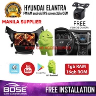 Hyundai Elantra 2012 - 2016 2Din / 2 Din Black OEM Android GPS for auto radio navigation head Unit