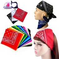 [Dynwave2] Paisley Bandana Head Scarf 100% Cotton Head Neck Wrap Novelty Cowboy Bandana