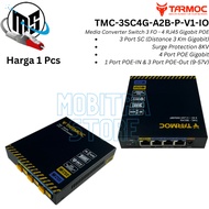 Gigabit POE 4 Port Switch + 3 Port FO Uplink | Switch 4Port IP Camera CCTV POE in POE Out 9-57V