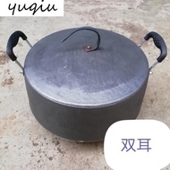 Yeqiu（YEQIU）Pig Iron Tripod Dingpan Cast Iron Old-Fashioned Cooking Jar Pig Iron Top Pot Stew Pot Pig Iron Ding Pot