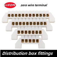 White Bridge Type Zero Wire Terminal 5P 7P 10P 12P Distribution Box Zero Wire Terminal