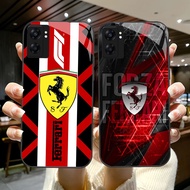 YS-53 Ferrari Car HD Glass Casing for OPPO A57 A77S A17 A36 A77 A57S A76 A96 Reno 10 13 Pro Realme C