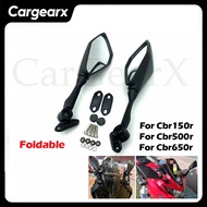 For Honda Cbr150r Cbr500r Cbr650r Cbr 150r 500r 650r Foldable Rearview Side Mirror 2Pcs