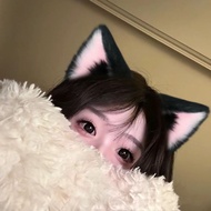 猫娘头箍猫耳朵头饰女生毛绒兽耳发夹cos可爱发卡耳朵lolitaCat's ears (Steamed cat-ear shaped bread) headdress girl's plush ani