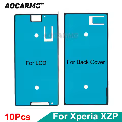 10Pcs/Lot For Sony Xperia XZ Premium Lcd Display Sticker Front Frame Waterproof Adhesive Back Cover 