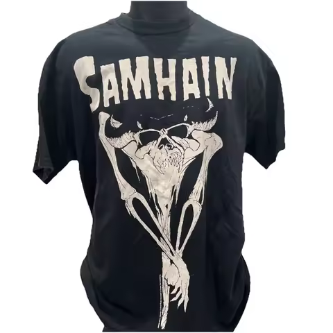 Samhain Skeleton Graphic T‑Shirt – 2006 Evilive – Fruit of the Loom-XL Danzig