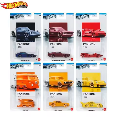 Hot Wheels Pantone Asst, Nissan Fairlady Ford Mustang Twin Mill Kool Kombi Copo Camaro Porsche, 1:64