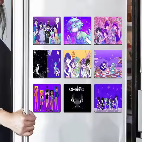 Anime Omori Personalized Magnet Cartoon Character Magnet Creative Refrigerator Decoration Fans Colle