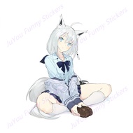 ☏FUYOOHI Funny Stickers Exterior Accessories Hololive Shirakami Fubuki ATV Car Sticker Vinyl Dec ❣✲