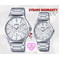 [2YEARS WARRANTY] CASIO Men Ladies Couple Watch MTP-V300D-7A LTP-V300D-7A Multi hands V300D-7A V300L V300 Original V300d