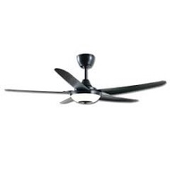 Deka V5 (Black) 56 inch 5 Blades A.B.S Polymer Design Remote Control Ceiling Fan with LED Light (Ultra Bright) - 4 Speed