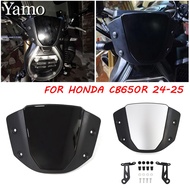 For Honda CB650R CB 650R 2024-2025 Motorcycle Windshield Wind Screen Front Screen Wind Deflector Acc