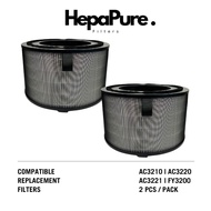 Philips AC3210 | AC3220 |AC3221 | FY3200 Compatible Replacement Filters - 2 PCS / PACK [HepaPure]