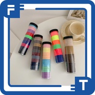 FT Plain Hair Ties, Women's Hair Ties, 20pcs per box, Colorful Import A113