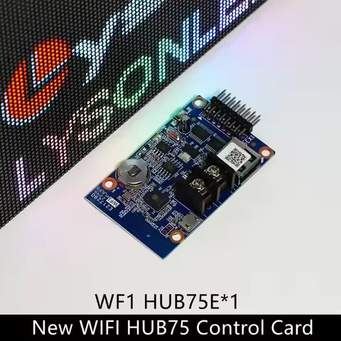 HD-WF1 1PCS HUB75 Port Tiny Wifi-wireless LED Control Card No Video Display For P4 P5 P6 P8 P10 Full