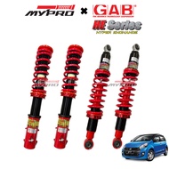 🔥Best🔥🇯🇵Perodua Myvi 2004-2017🇯🇵 - GAB HE Hi Lo Body shift Adjustable Absorber / Suspension
