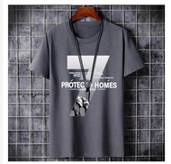 【Flash Sale】Graphic Tees Round Neck Men Shirt Korean Slim Mens Short Sleeve T Shirt Summer Tops