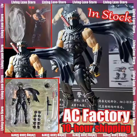 In Stock AC Factory Toys Ninja Gaiden Ryu Hayabusa Action Figures Kaiyodo Revoltech Figurine Ko Mode