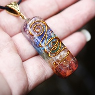 Chakra 7-color neck strap for chakra balancing therapy - 7 chakra healing Orgone Pendant