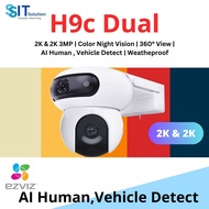 Ezviz H9C Dual Lens (3MP + 3MP) 2K Waterproof Pan/Tilt Two Way Talk Color Night Vision Outdoor Secur