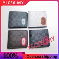 Ylcehead YLCE C8297 Compact ID 3 IN 1 Wallet Signature Canvas With Patch Men Short wallet