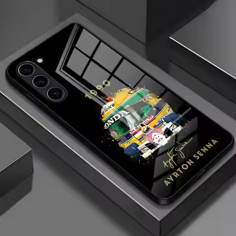 Ayrton Senna F1 Phone Case For Samsung S25 Edge Ultra S23 S22 S21 S20 Ultra Plus S24 Fe A54 A53 A25 
