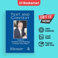Text And Context Essays On Translation And Interpreting In Honour Of Ian Mason - Hardcover - English - 9781138147942