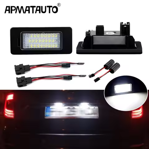 2xCanbus Led License Number Plate Lights For Skoda Octavia Combi 5E A7 Superb B6 Yeti Fabia MK3 Rapi
